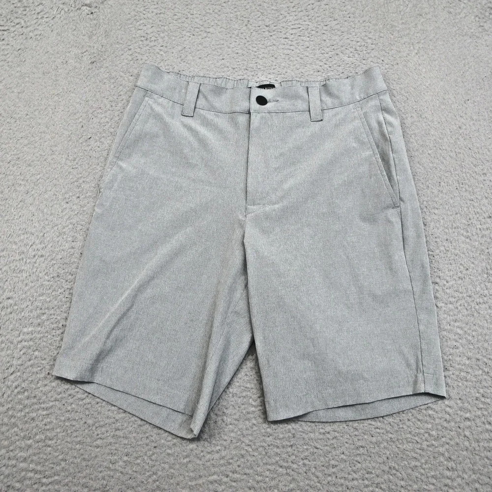 Banana Republic Golf Shorts Mens 30x9 Gray Microfiber Stretch Chino Quiet Luxury